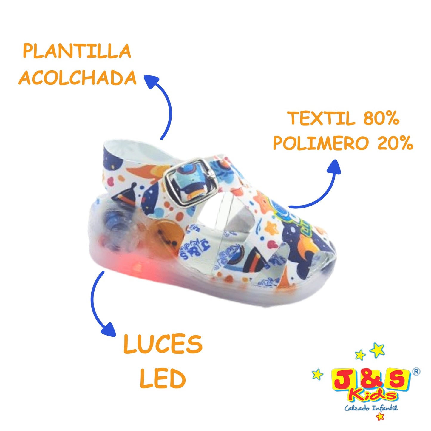 4276 SANDALIA ESTELAR COLOR BLANCO