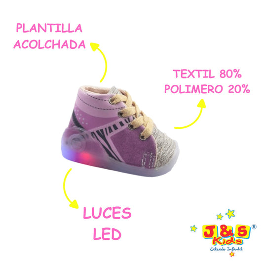 0123 BOTA ESCARCHA COLOR ROSADO